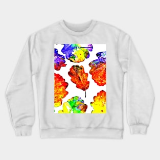 Cartoon Oak Leaves Crewneck Sweatshirt